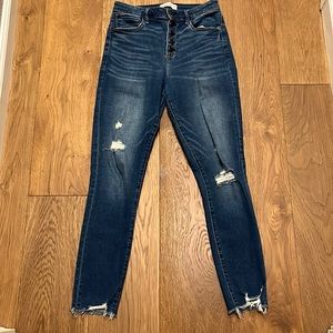 Abercrombie and Fitch high rise super skinny ankle, size 28